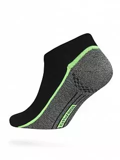 Ультракороткие спортивные носки Conte DTНс15с44сп 044_Черный_темно-серый